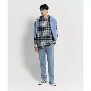 빈폴 BEANPOLE MEN 가먼트 다잉 슬림 팬츠 블루 BC4721O13P 390643
