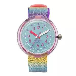 플릭플락 FPNP128 SHINE BRIGHT SHINE IN RAINBOW 아동 나토시계