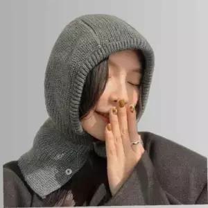 겨울 니트 바라클라바 여성 후드 넥 워머 발라클라바