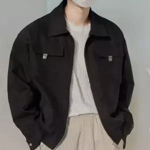 [하프클럽/]남성용 오버핏 와이드 가슴포켓 바람막이 야상 점퍼 가을 캐주