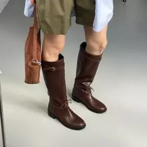 힐 롱구두 미들힐 발목 발목부츠 미들부츠 로우힐