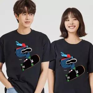 키밍 보드 운동 화이트오버핏 커플시밀러룩