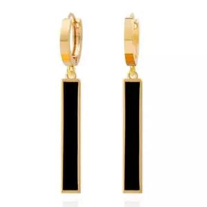 귀걸이피어싱 블랙시크 귀걸이 (Gold-Pin) 14K