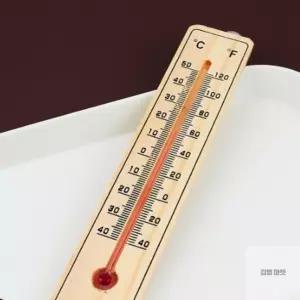 김영마켓 원목 온도계 실내온도측정 미니온도계