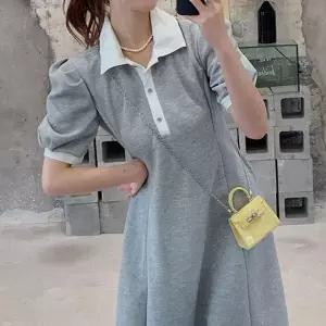 [하프클럽/]봄여름 반팔 루즈핏 롱원피스 하객룩 오피스 데일리 돌잔치룩