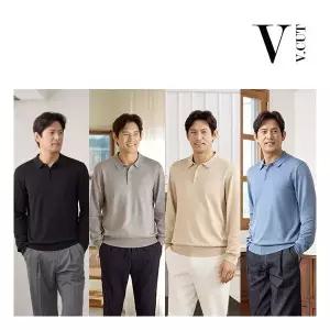 [브이컷]남성 카라니트 4종