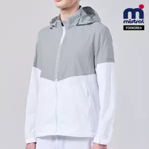 미스트랄 남녀공용 투톤 스판 바람막이 L.GRAY - SPJKS662712