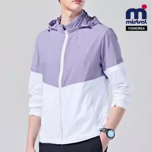 미스트랄 남녀공용 투톤 스판 바람막이 VIOLET - SPJKS662773