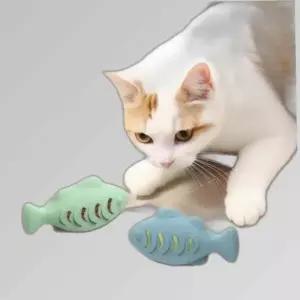 실리콘 간식 고양이 장난감 스크래쳐 블루