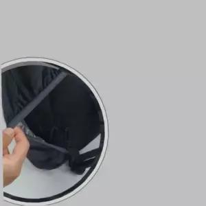 반사밴드 배낭 책가방 반사밴드 방수커버 35L 블랙