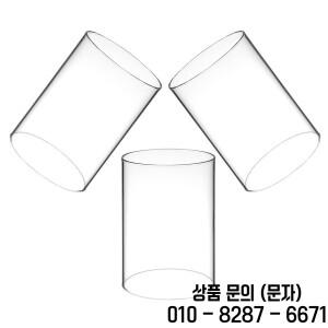 3Pcs 유리 커버 투명 원통형 슬리브 테이퍼 기둥용 방풍 디자인 홀더 홈 장식