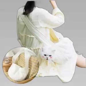 반려동물 외출용 산책 가방 패션 크로스백 만두백