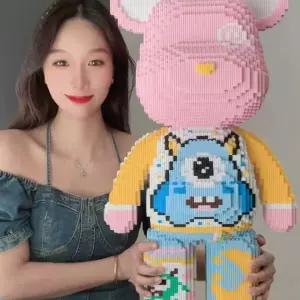 나노블럭 곰 테디 장식 퍼즐 인테리어 베어 조립 블록