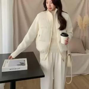 [다잇템] 여성 폴라넥 패딩 스웨터 빅사이즈 베스트24596705588872