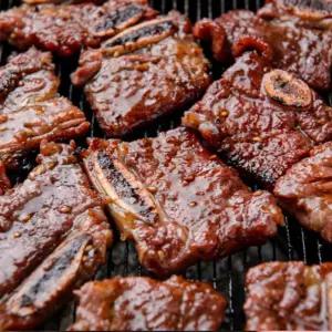 la갈비구이용 초이스 등급 LA갈비 구이용 꽃갈비 캠핑용 미국산 1kg