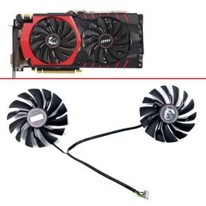 새로운 냉각 팬 95mm PLD10010S12HH MSI R9 390 380 R7 370 GTX980 980Ti 970 960 950 게임 그래픽 팬용