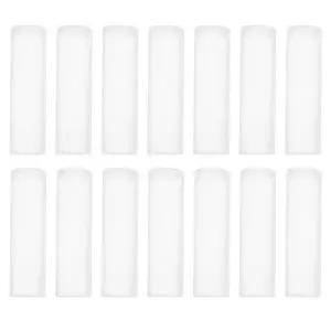 호환  20Pcs 투명 동전 튜브 반투명 흰색 플라스틱 실린더 보관 주최자 동전 수집 용품 투명 플라스틱