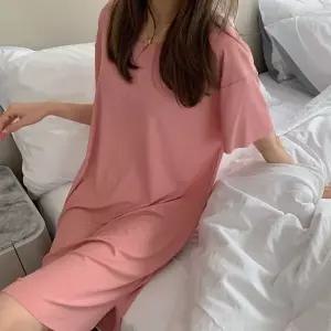 [하프클럽/]여성용 루즈핏 반팔 원피스 핑크 데일리 캐주얼 여름 바캉스룩 3