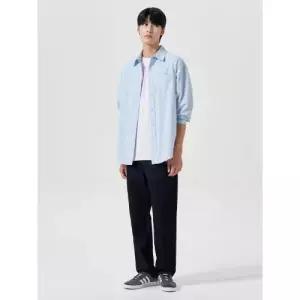 에잇세컨즈 424821EP9R 데님 와이드팬츠 에센셜 루즈테이퍼드핏 팬츠 네이비