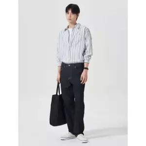 에잇세컨즈 424821LP8R 데님 와이드팬츠 에센셜 레귤러핏 팬츠 네이비 4323839