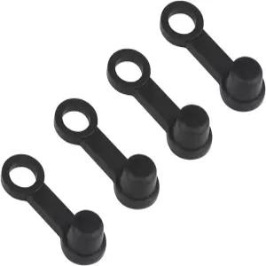 Zpana 4PCS 자동차 브레이크 블리더 나사 캡 고무 방진 차량 그리스 저크 피팅 커버 키퍼 포함 스톱 니플