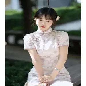 고급 전통 원피스 치파오 섹시 여름 2023 코스프레 슬림 (1)
