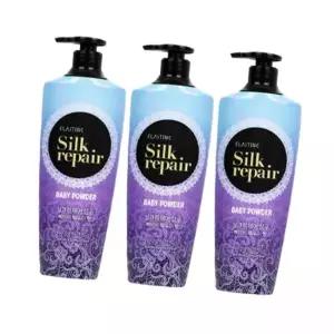 엘라스틴 실크리페어 베이비파우더 샴푸 550ml 3개 4609081