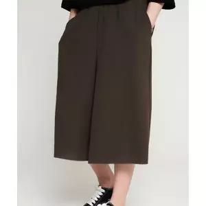 TENER Linen Baggy 9 Bendable Pants Khaki