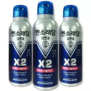 멘소레담 스프레이 에어 근육통 파스 딥앤쿨 150m 3통