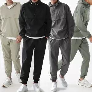 [벤티브]남자 우븐 후드아노락 조거팬츠 상의 하의 M~4XL 빅사이즈 트레이닝복