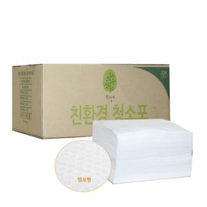 청소용부직포/정전기청소포 엠보형70g 180매/23*28cm