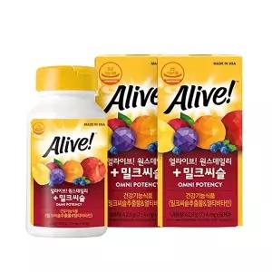 [네츄럴라이프얼라이브]얼라이브 원스데일리 밀크씨슬 60정