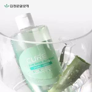 김정문알로에 큐어 워터 젤리 대용량 스킨/토너 500ml 2개