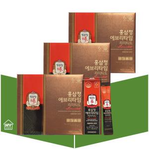 정관장 에브리타임 리미티드 홍삼정 홍삼진액 스틱 쇼핑백 선물 30포X3개
