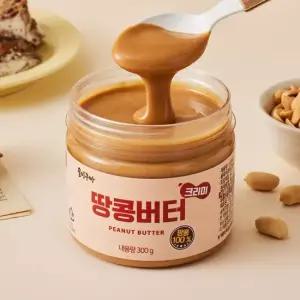 꿀이구마 땅콩100 잼 크리미 땅콩버터 300g x 5개
