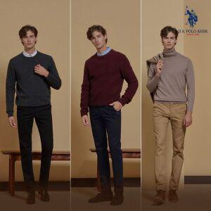 [유에스폴로][U.S. POLO ASSN.] 화이트라벨 코튼 팬츠 남성
