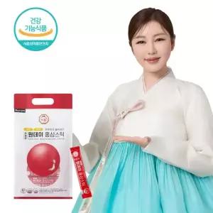 휴럼 원데이 홍삼스틱 10g 100포) 1박스 6년근 홍삼 진세노사이드 4mg