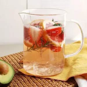 마카 계량컵 이유식 비커 베이킹 용량컵 500ml 2P/손잡이/업소용/계량/컵/유리/계량기/제빵용/제과/가정용
