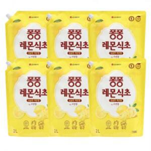 퐁퐁 레몬식초 주방세제 리필, 2L, 1개 one option
