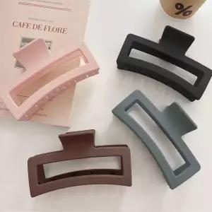 /앤어바웃 13cm 빅사이즈 매트 스퀘어 헤어 집게핀 2P SET
