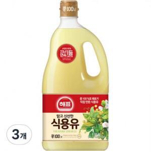 해표 식용유, 1.5L, 3개 one option