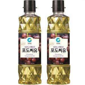 청정원 포도씨유, 900ml, 2개 one option