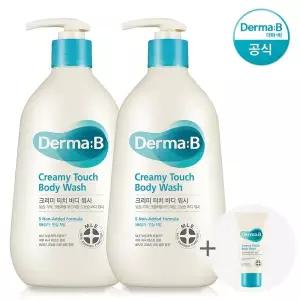 더마비 크리미 터치 바디워시 400ml 2개  (랜덤)튜브견본1개