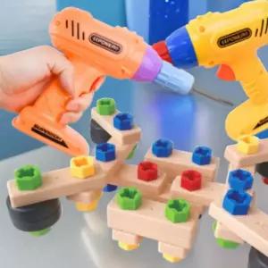 케이레스큐 공구키트 (200pcs) 회전드릴 볼트 조립 공구놀이 장난감 툴세트 집중력향상