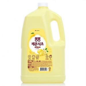 퐁퐁 레몬식초 주방세제 용기 타입, 3L, 1개 one option