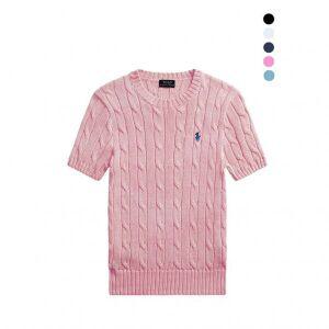 [폴로 랄프로렌] 여성 꽈배기 반팔니트 (5 COLOR) 561722