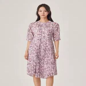 핀턱 쉬폰 플리츠 원피스JACU5-WOP320