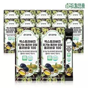 [드림이음]드림이음 엑스트라버진 유기농 올리브오일 스틱 올리브유 100 10g x 14포 12박스