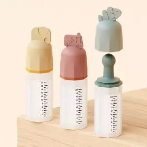 [이크][eeeek] 이크 실리콘 쪽쪽이 투약병 물약병 아기 약병 검정눈금