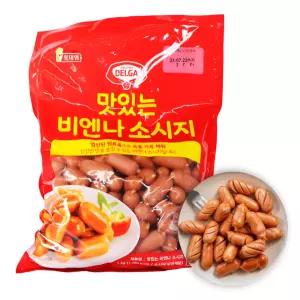 업소용 비엔나 소시지 롯데 1kg 대용량 식자재용 분식 급식 샐러드 반찬 학교 납품